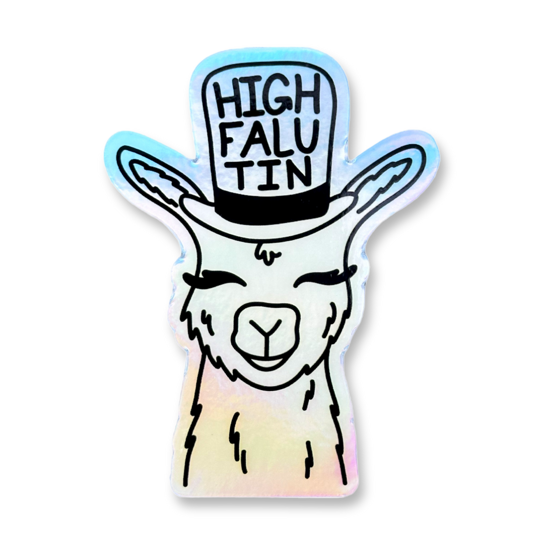 Iridescent Llama Sticker